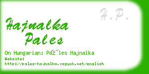 hajnalka pales business card